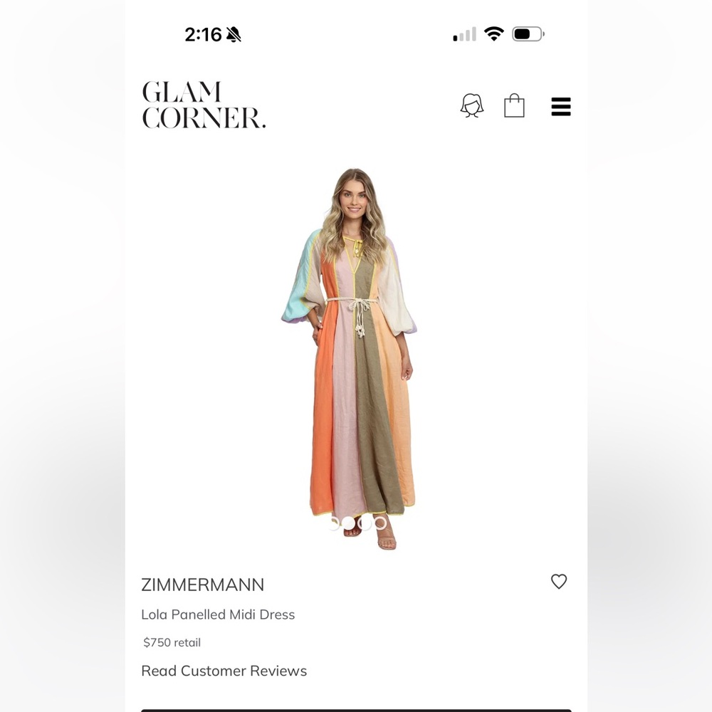 Zimmermann lola panelled midi Dress